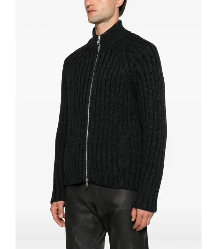 ULTRA ZIP FUNNEL CHARCOAL DRY MERINO WOOL