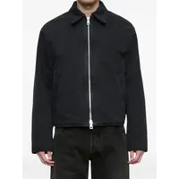 SLIGHT JACKET ENZYME OBSIDIAN FIELD SATEEN