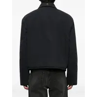 SLIGHT JACKET ENZYME OBSIDIAN FIELD SATEEN