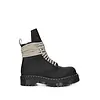 RICK OWENS DRKSHDW DR MARTENS QUAD SOLE STEEL TOE BOOT BLACK