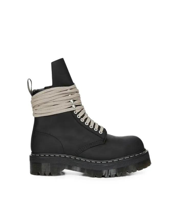 DR MARTENS QUAD SOLE STEEL TOE BOOT BLACK