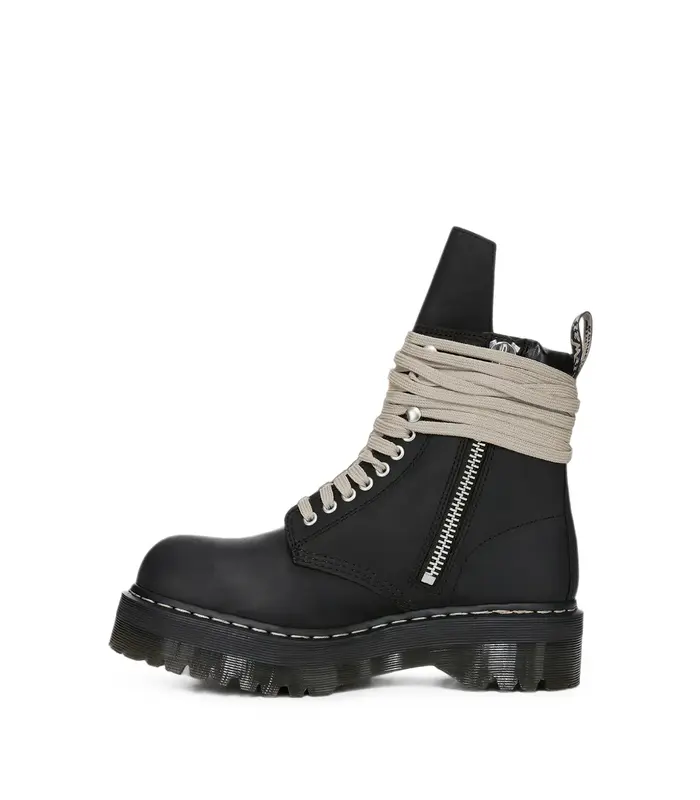 DR MARTENS QUAD SOLE STEEL TOE BOOT BLACK