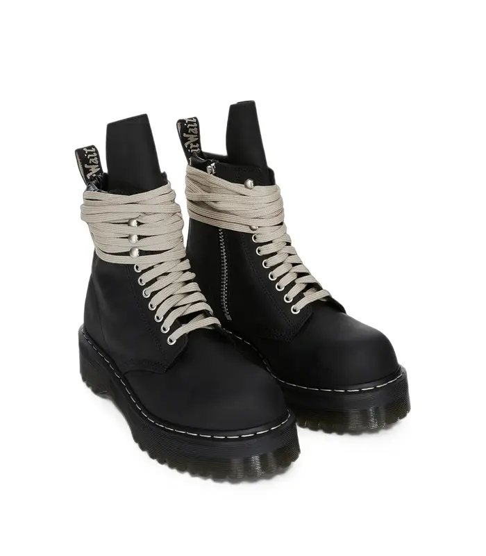 DR MARTENS QUAD SOLE STEEL TOE BOOT BLACK