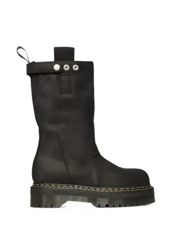 RICK OWENS DRKSHDW dr martens quad sole pull on boot black RICK OWENS DRKSHDW dr martens quad sole pull on boot black