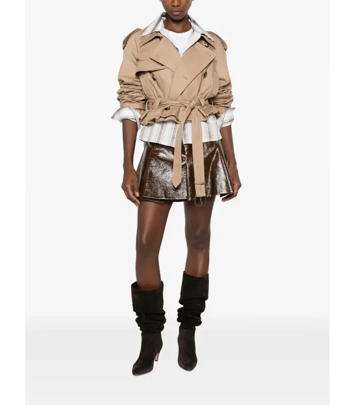 SPXSAIO SKIRT BROWN