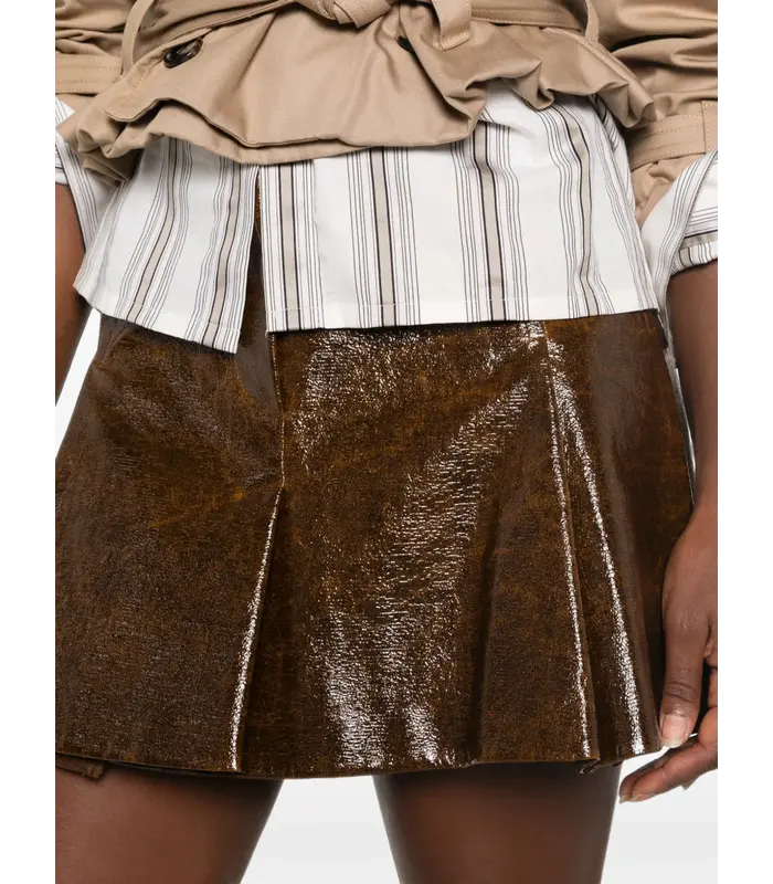 SPXSAIO SKIRT BROWN