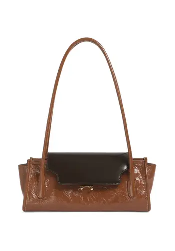 MARNI trunkette shoulder bag brown MARNI trunkette shoulder bag brown