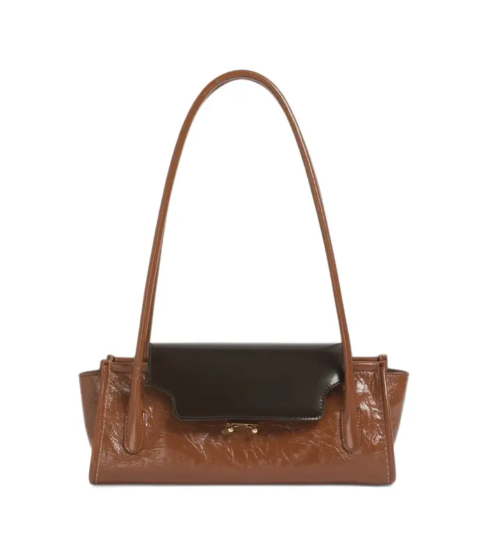 TRUNKETTE SHOULDER BAG BROWN