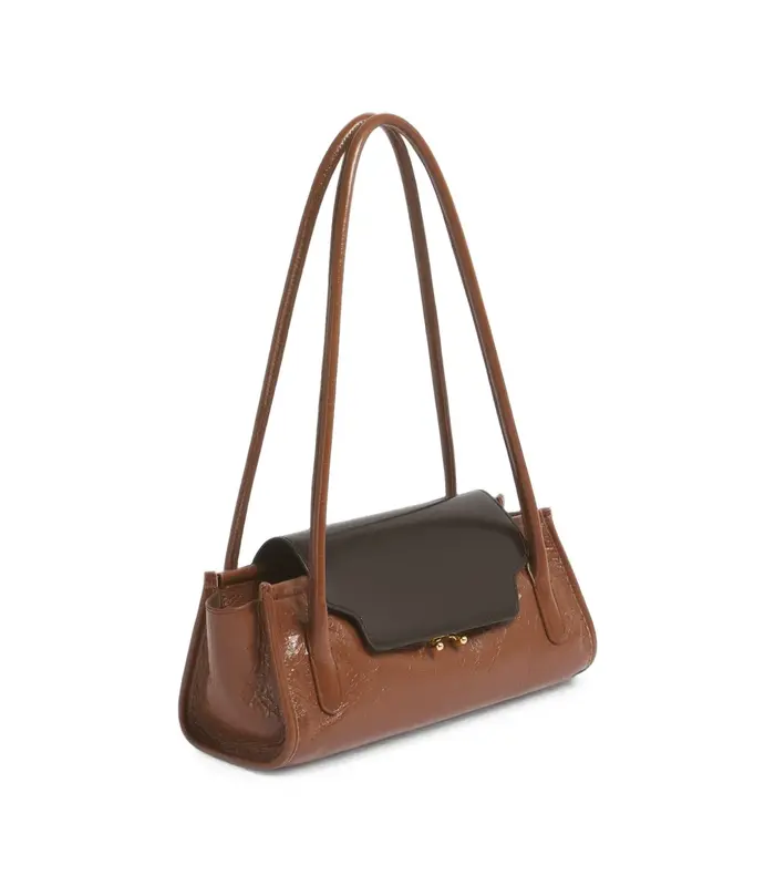 TRUNKETTE SHOULDER BAG BROWN