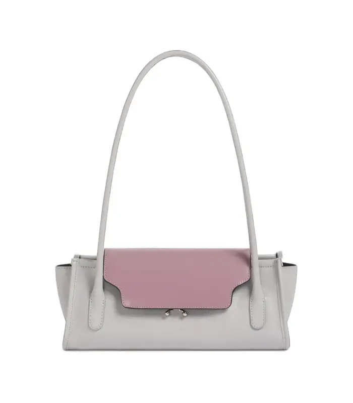 TRUNKETTE SHOULDER BAG WHITE/PINK