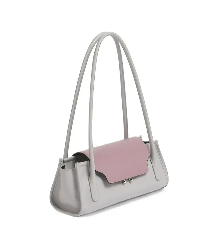 TRUNKETTE SHOULDER BAG WHITE/PINK