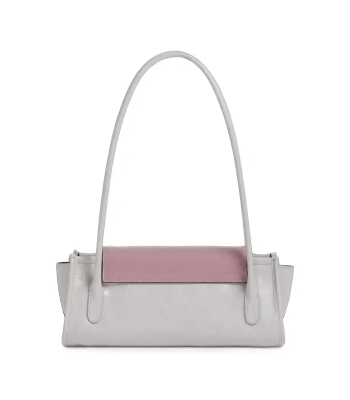 TRUNKETTE SHOULDER BAG WHITE/PINK