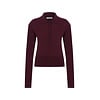 MEGUSTA COLLECTION Megusta Padded Knit Longsleeve Polo Burgundy