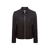 MEGUSTA ESSENTIALS Megusta Degradé Suede Leather Jacket Chocolate Brown