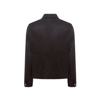 Megusta Degradé Suede Leather Jacket Chocolate Brown