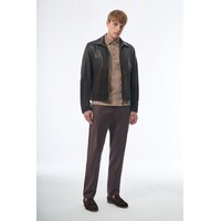Megusta Degradé Suede Leather Jacket Chocolate Brown