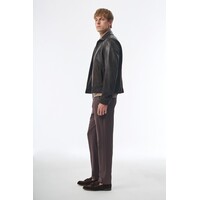 Megusta Degradé Suede Leather Jacket Chocolate Brown
