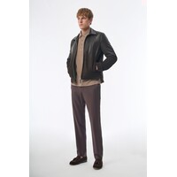 Megusta Degradé Suede Leather Jacket Chocolate Brown