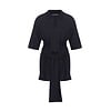 MEGUSTA ESSENTIALS Oversized Sleeved Polo Merino Wool Anthracite
