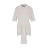 MEGUSTA ESSENTIALS Oversized Sleeved Polo Merino Wool Creme