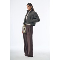 Megusta Water Repellent Crop Down Jacket Anthracite