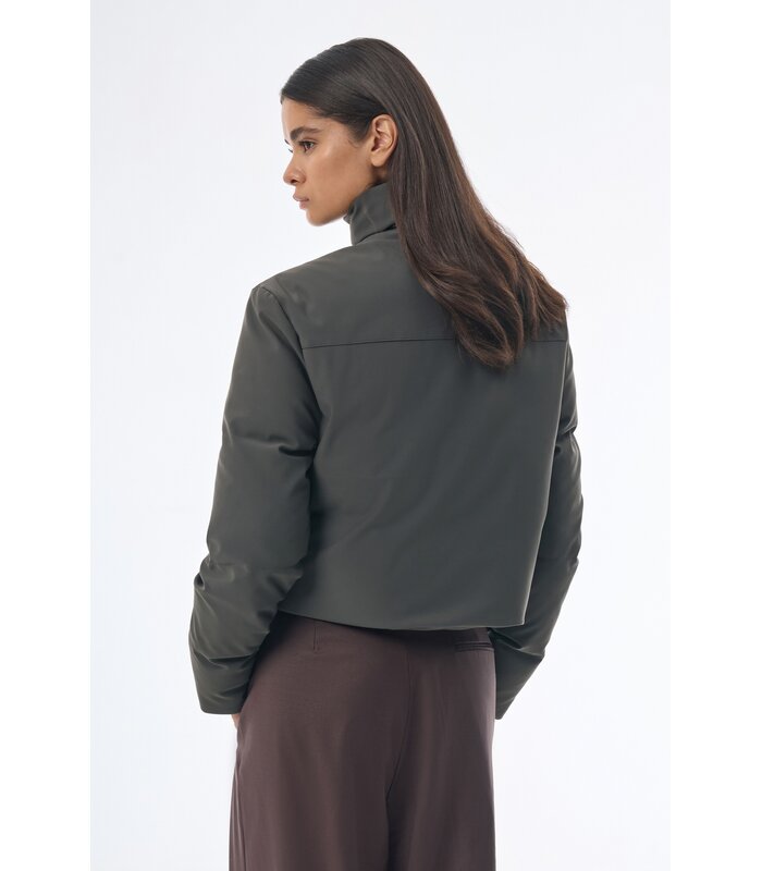Megusta Water Repellent Crop Down Jacket Anthracite