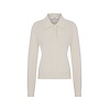 MEGUSTA ESSENTIALS Megusta Oversized Cashmere Wool Polo Knit Creme