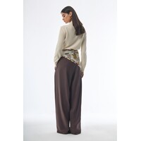 Megusta Oversized Cashmere Wool Polo Knit Creme