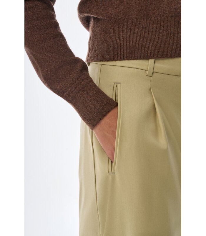 Megusta Oversized Cashmere Wool Polo Knit Chocolate Brown