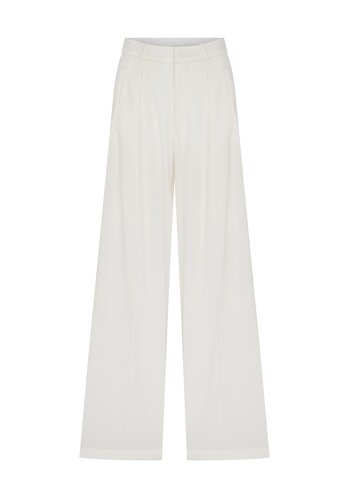 MEGUSTA ESSENTIALS Megusta High Waisted Wool Trousers Off White MEGUSTA ESSENTIALS Megusta High Waisted Wool Trousers Off White
