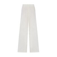 Megusta High Waisted Wool Trousers Off White