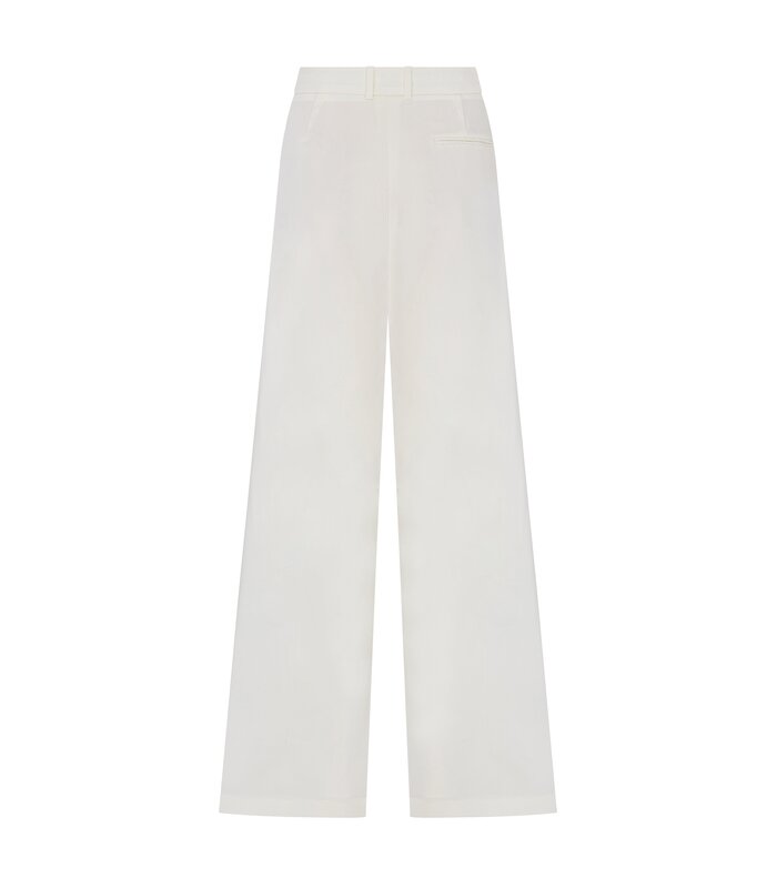 Megusta High Waisted Wool Trousers Off White