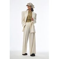 Megusta Oversized Wool Double Breasted Blazer Off White