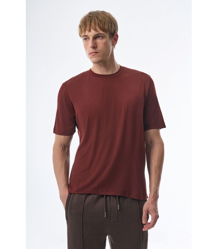 Megusta Aurea Merino T-Shirt Chocolate Brown