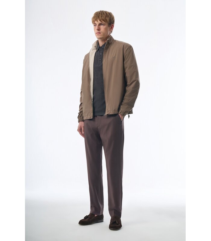Megusta Reversable Mercerised Cotton Cashmere Jacket Taupe