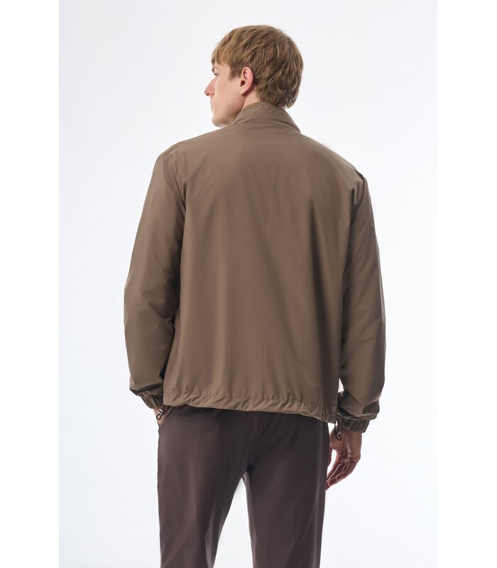 Megusta Reversable Mercerised Cotton Cashmere Jacket Taupe