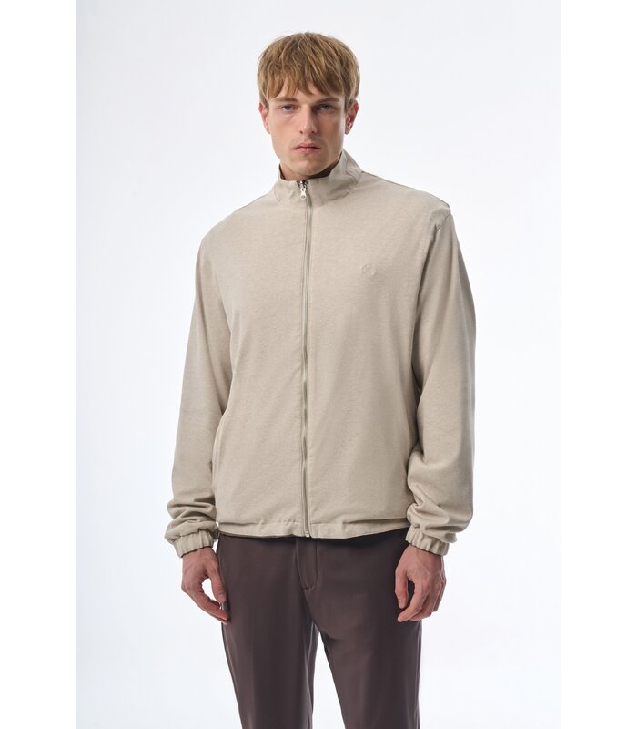 Megusta Reversable Mercerised Cotton Cashmere Jacket Taupe