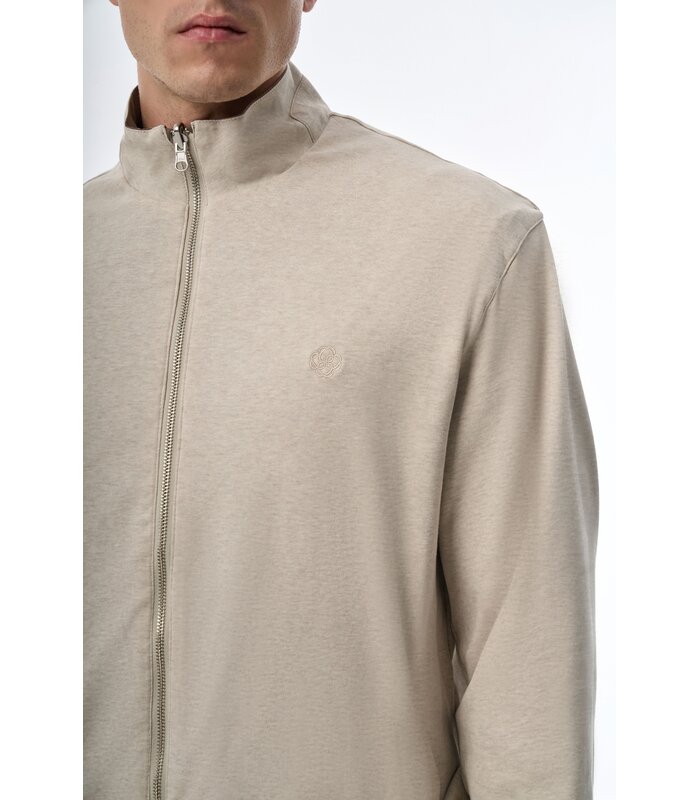 Megusta Reversable Mercerised Cotton Cashmere Jacket Taupe