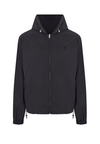 MEGUSTA COLLECTION Reversable Hooded Mercerised Cotton Jacket Black