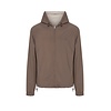 MEGUSTA COLLECTION Megusta Reversable Hooded Mercerised Cotton Jacket Taupe
