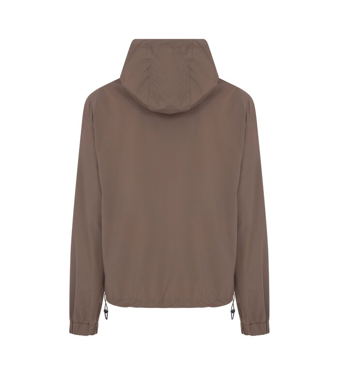 Megusta Reversable Hooded Mercerised Cotton Jacket Taupe