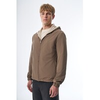 Megusta Reversable Hooded Mercerised Cotton Jacket Taupe