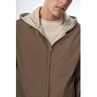 Megusta Reversable Hooded Mercerised Cotton Jacket Taupe