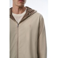 Megusta Reversable Hooded Mercerised Cotton Jacket Taupe