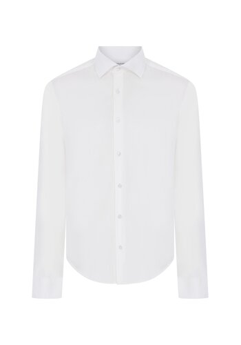 MEGUSTA COLLECTION Cotton Poplin Longsleeve Shirt Creme