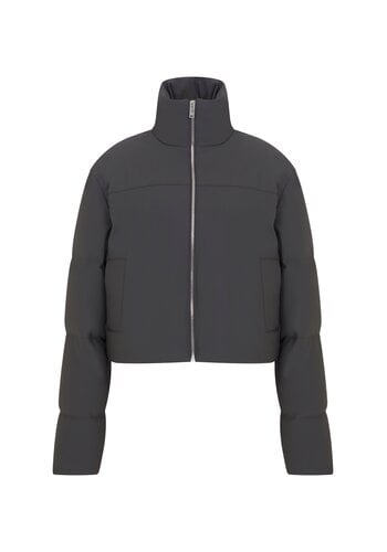 MEGUSTA COLLECTION Water Repellent Crop Down Jacket Anthracite
