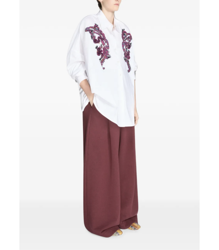 CASIA EMB SHIRT WHITE