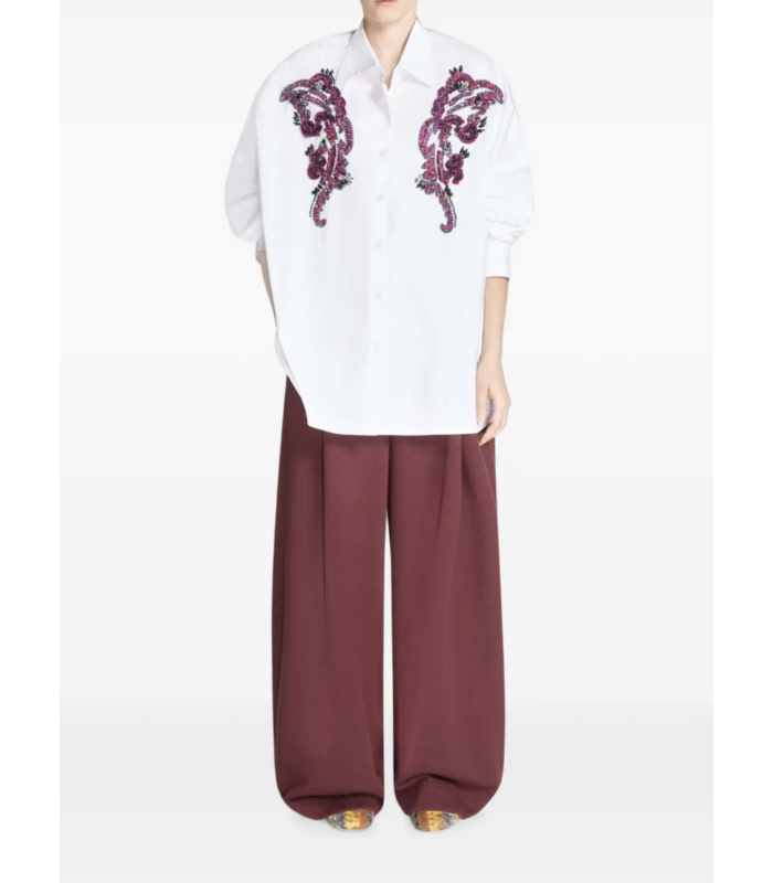 CASIA EMB SHIRT WHITE