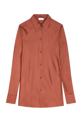 DRIES VAN NOTEN calima shirt rust