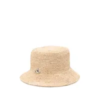 RAFFIA BUCKET HAT BEIGE